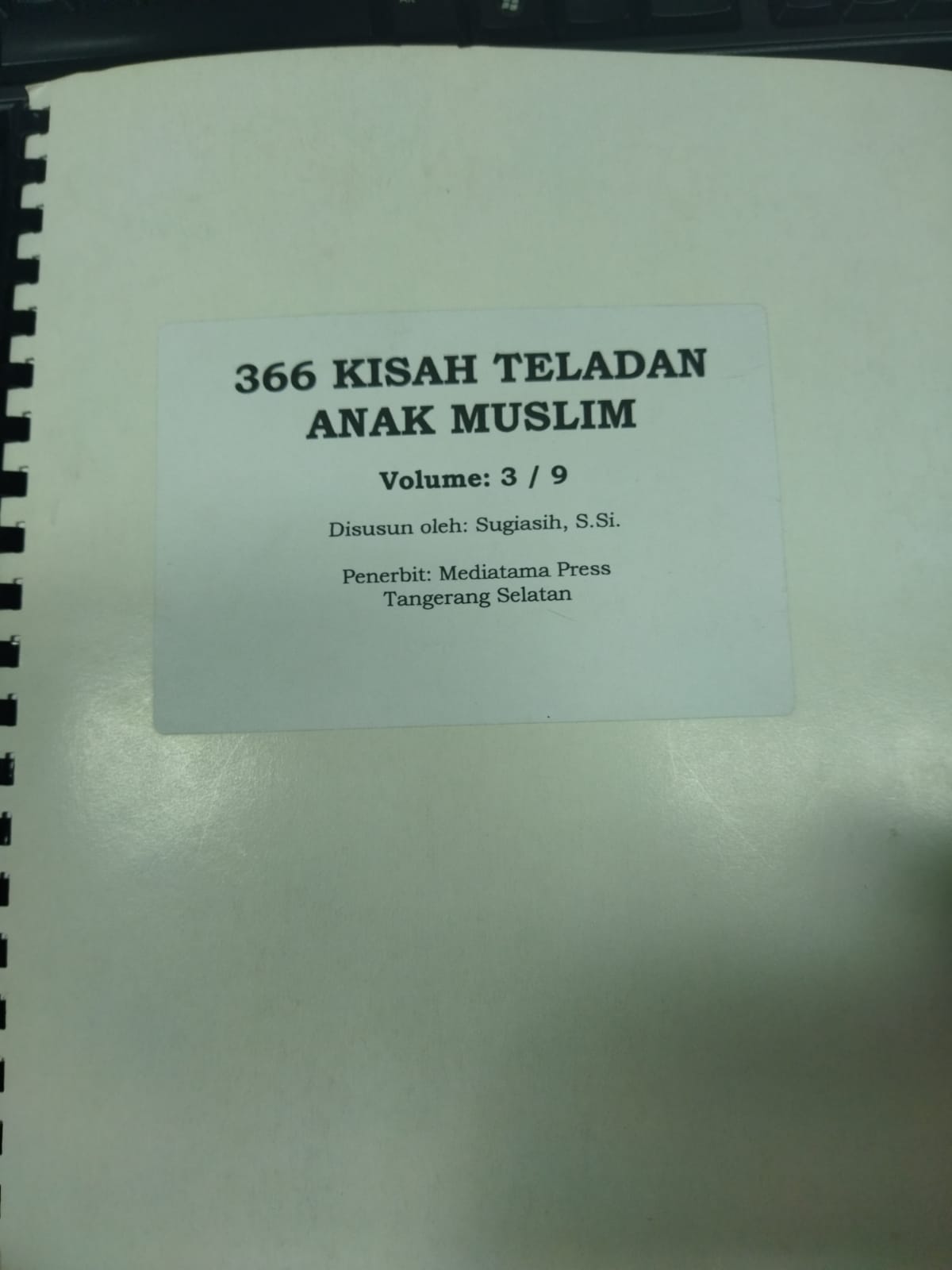 366 kisah teladan anak muslim volume 3/9
