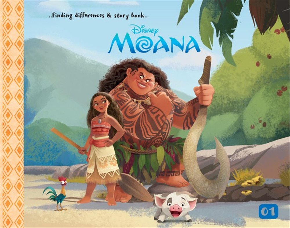 Finding Differences & Story Book Moana 01