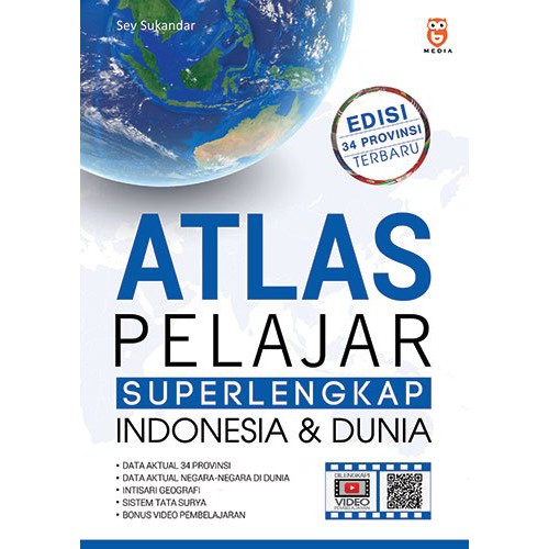 Atlas pelajar super lengkap Indonesia & dunia