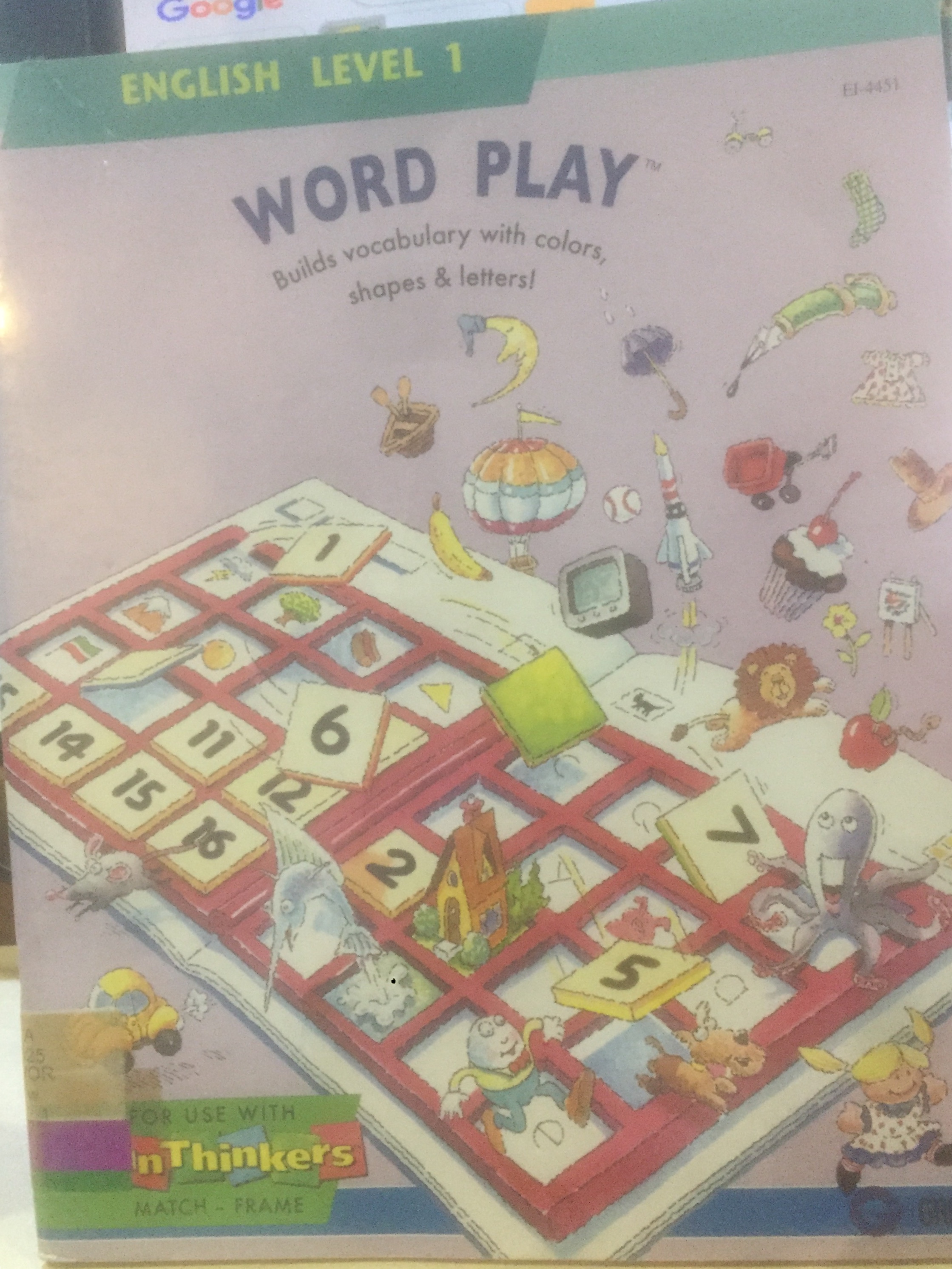 Word Play :  Build vocabulary with colors, shapes letters
