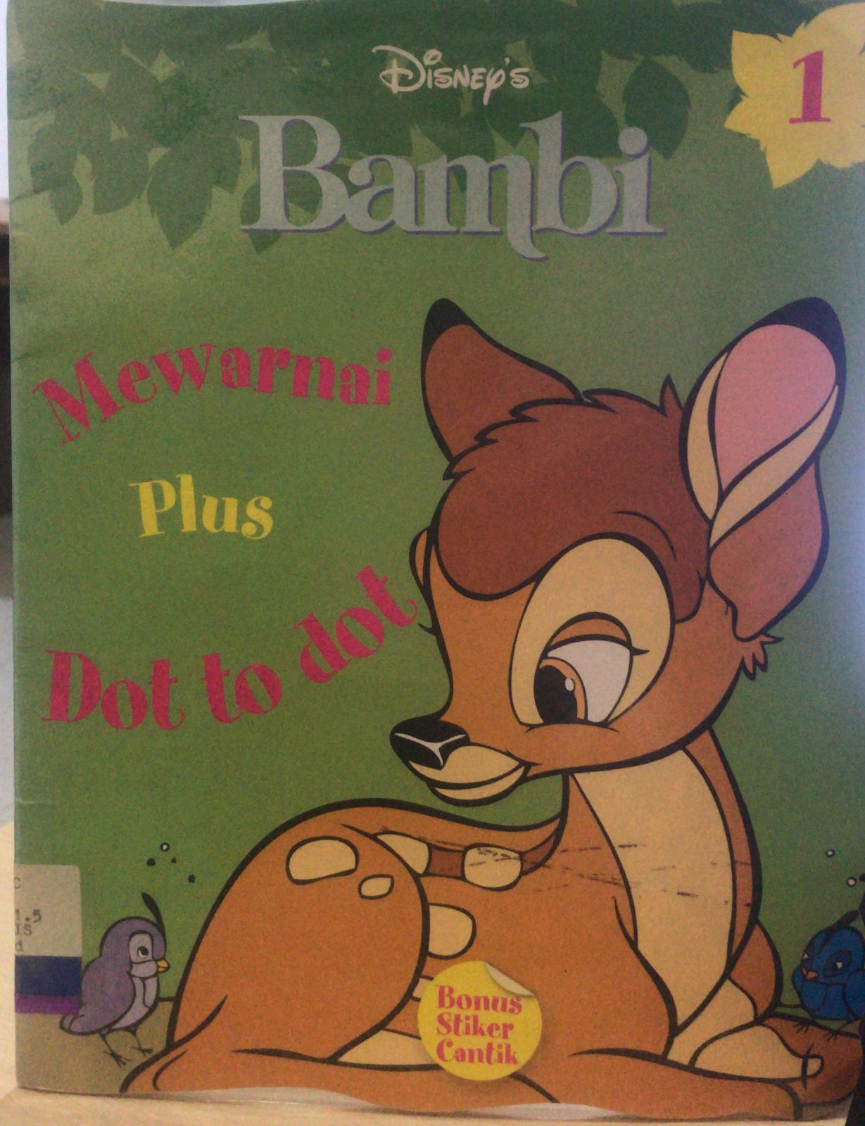 Disney's Bambi 1 :  Mewarnai plus dot to dot