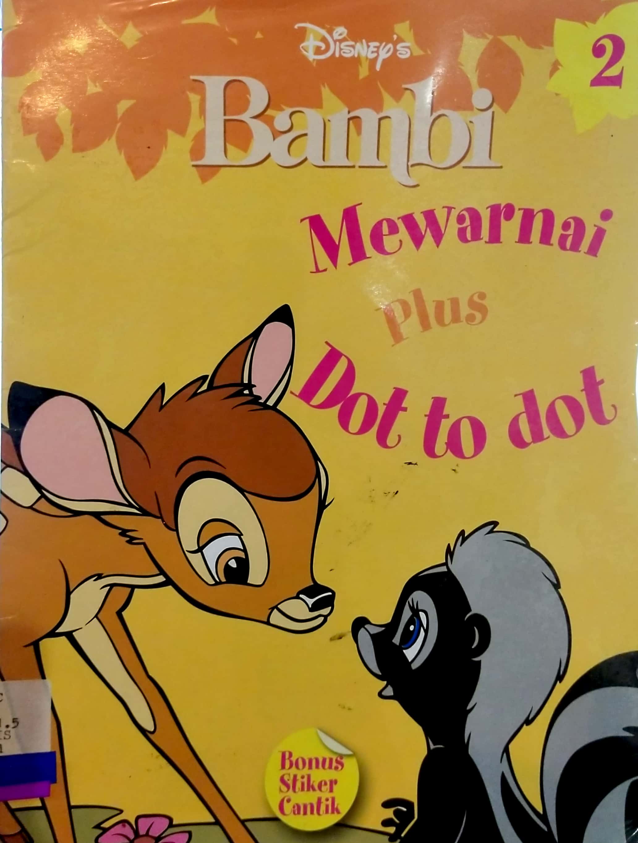 DISNEY Bambi 2 :  Mewarnai plus dot to dot;