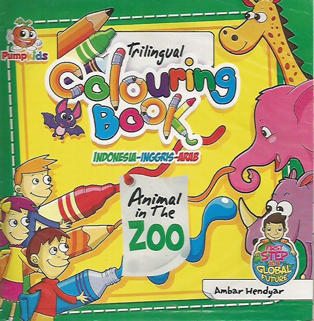 Colouring Book; :  Animal in The Zoo;