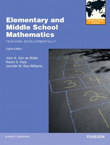 Elementary and middle school mathematics :  teaching developmentally