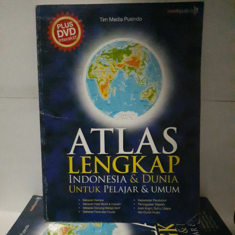 ATLAS LENGKAP :  Indonesia & Dunia Untuk Pelajar & Umum