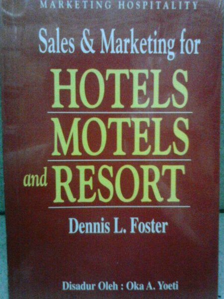 Sales and marketing for hotels, motels, and resort