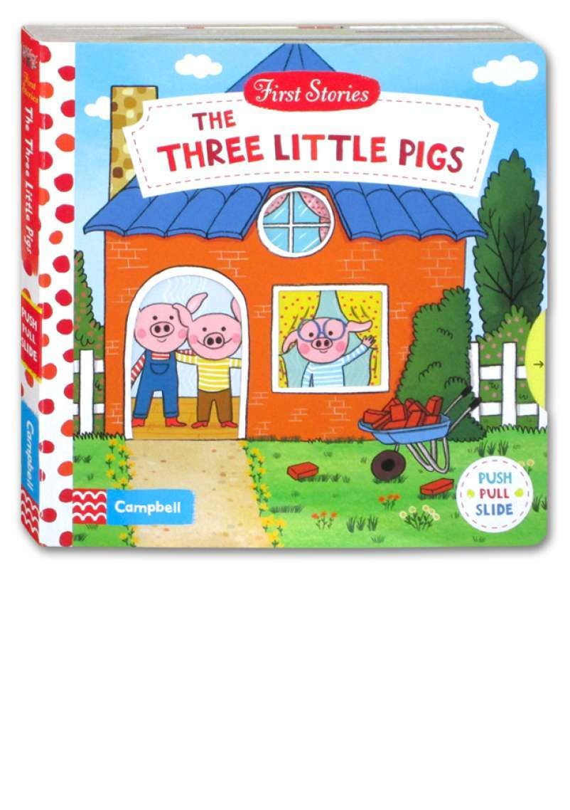 First stories : the three little pigs :  push, pull, slide book