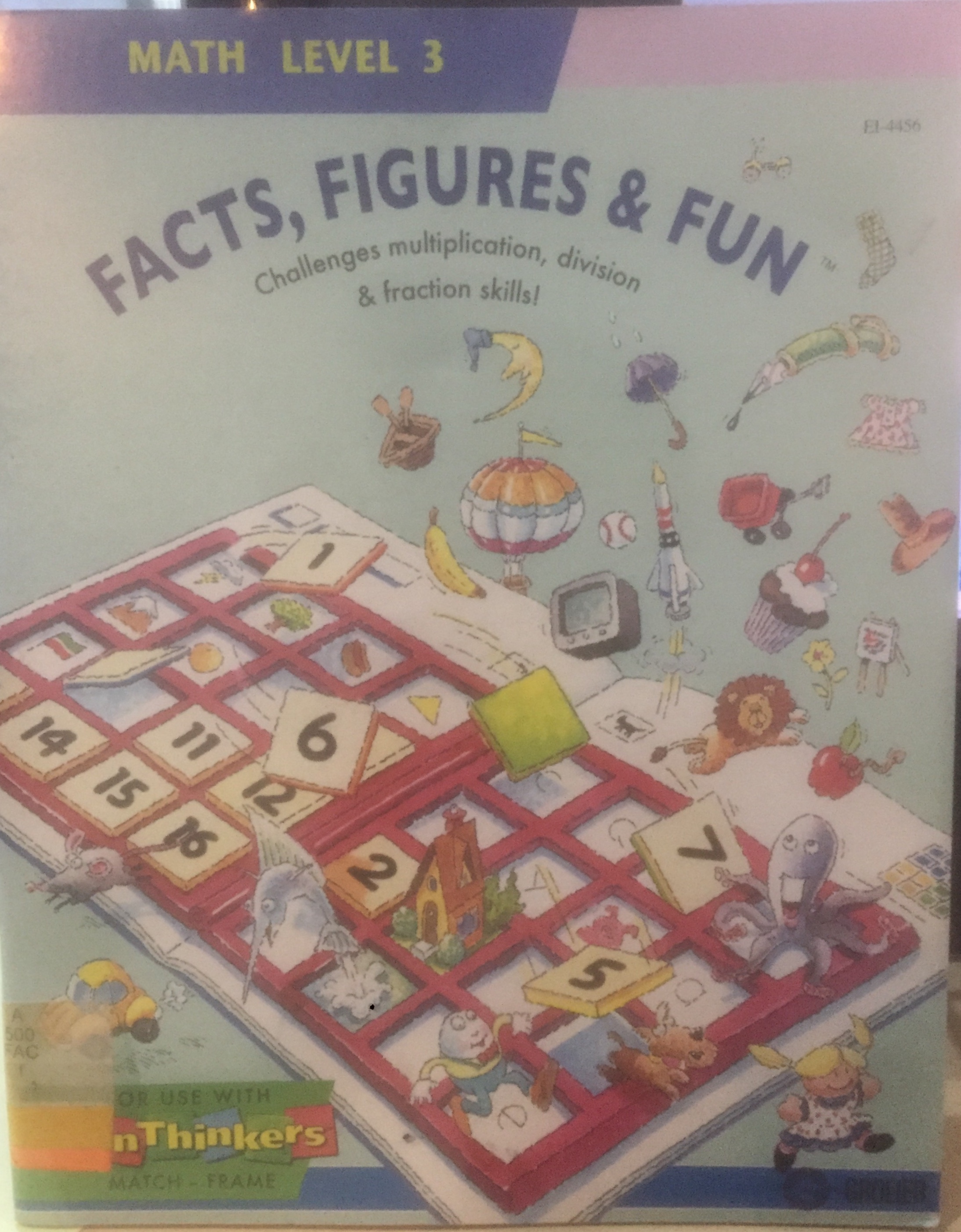 Facts, Figures Fun : Math Level 3 :  challenges multiplication, division fraction skills!