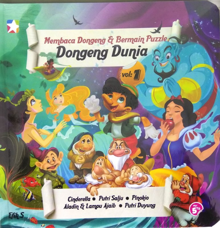 Membaca dongeng & bermain puzzle :  dongeng dunia vol. 1