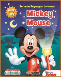 Bermain bayangan bersama Mickey Mouse