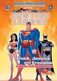 Buku besar terbaik untuk mewarnai justice league :  kebenaran, keadilan dan kebebasan
