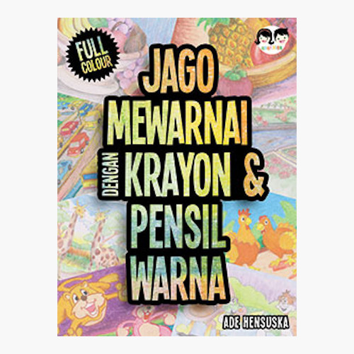 Jago Mewarnai Dengan Krayon dan Pensil Warna