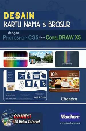 Desain kartu nama & brosur dengan coreIDRAW & photoshop