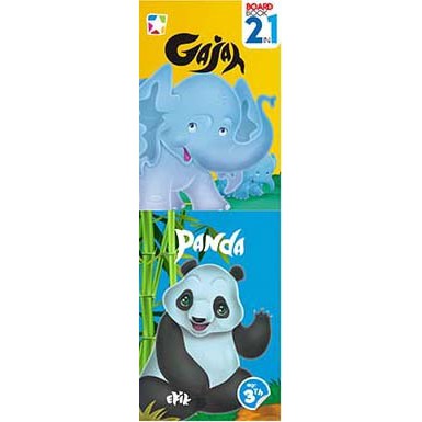 Board book 2 in 1 :  Gajah & panda