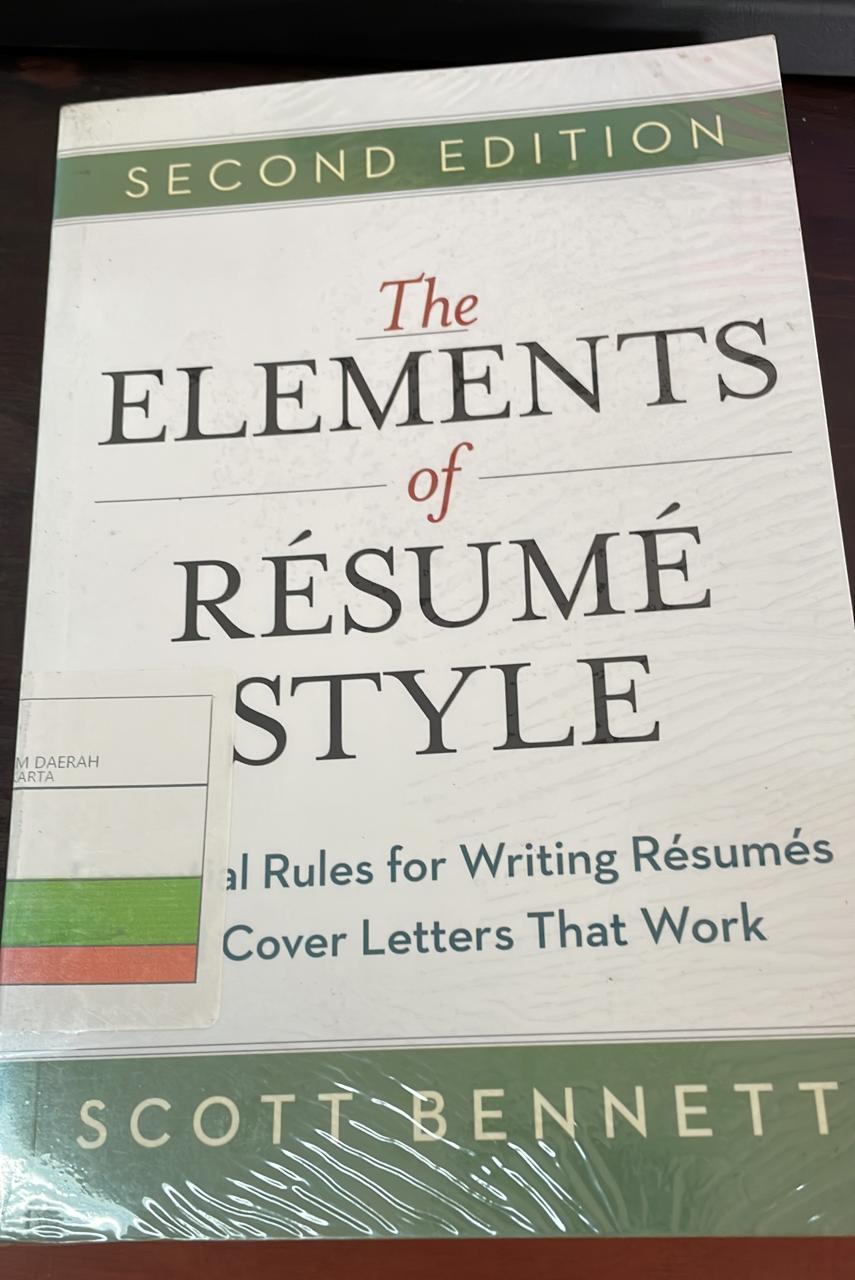 The Elements Of Resume Style