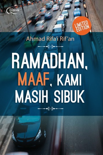Ramadhan, Maaf, Kami Masih Sibuk (Limited Edition) :  Renungan dan Inspirasi Menggugah di Bulan Mulia