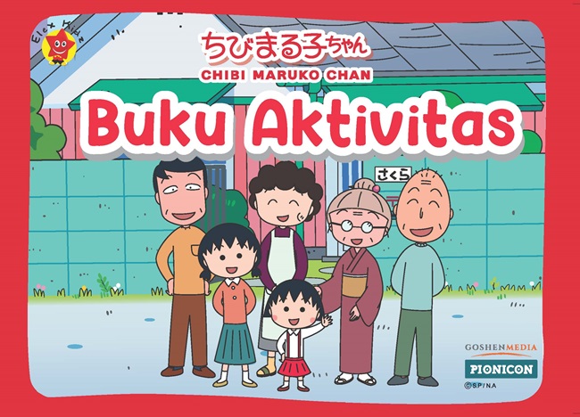 Buku aktivitas :  3 bahasa- inggris, jepang, indonesia = chibi maruko chan