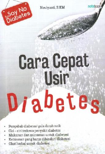 Cara cepat usir diabetes