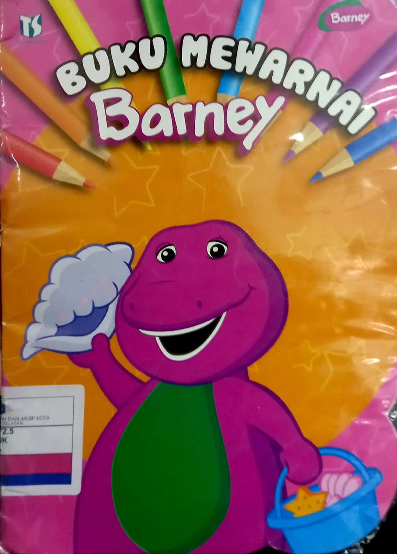Buku mewarnai Barney