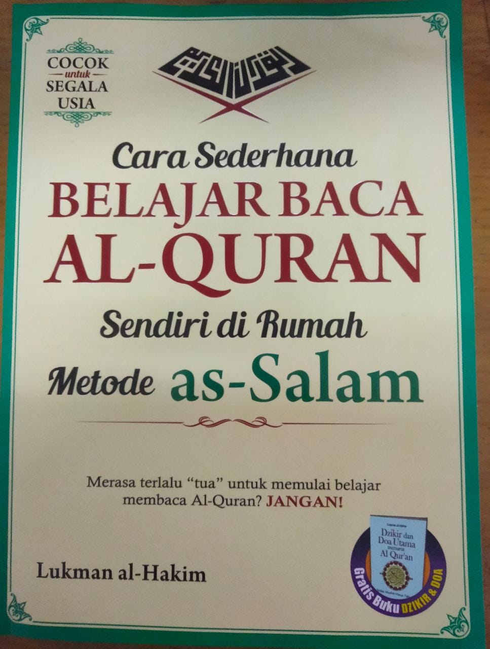 Cara sederhana latihan sendiri baca Al-Quran metode as-Salam