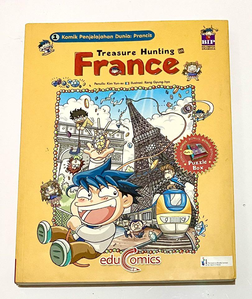 Treasure Hunting in France :  Comic World Adventure History
