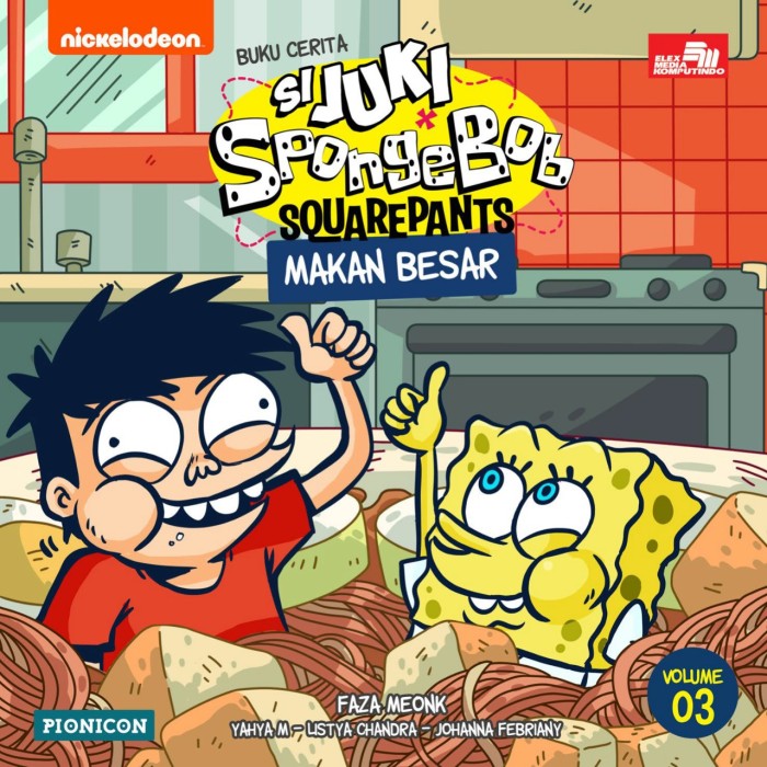 SpongeBob Squarepants x si Juki :  makan besar