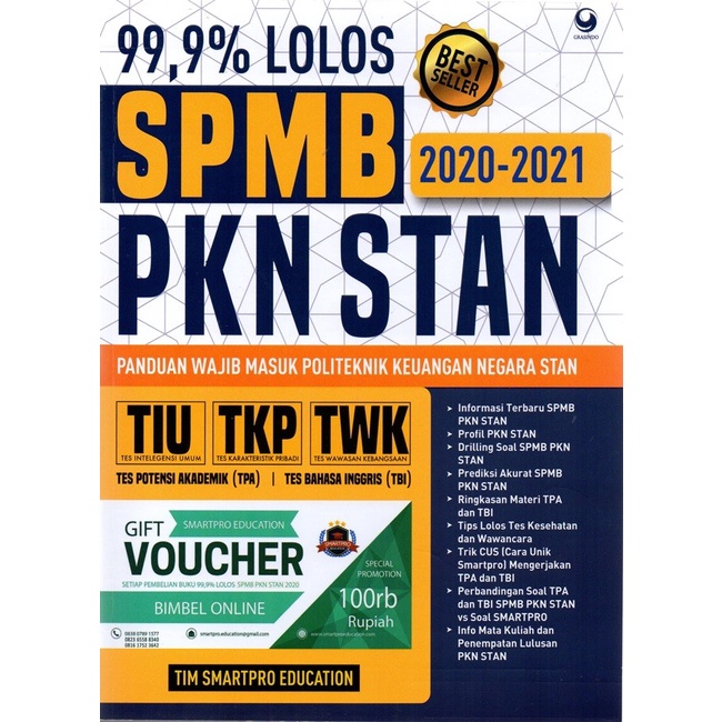 99,9% Lolos SPMB PKN STAN 2020 - 2021
