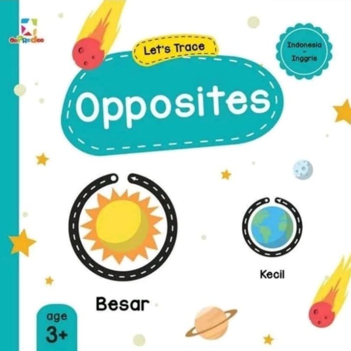 Let's trace : opposites age 3+