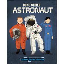 Buku stiker astronaut