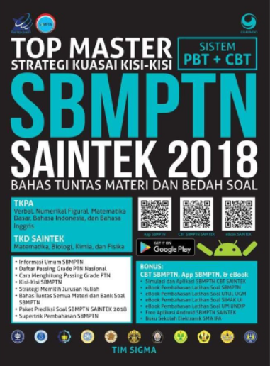 Top master SBMPTN SAINTEK 2018 :  Tim Sigma ; editor, Eko Setiawan