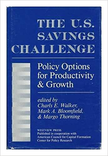 The u.s. savings challange :  policy options for productivity & growth