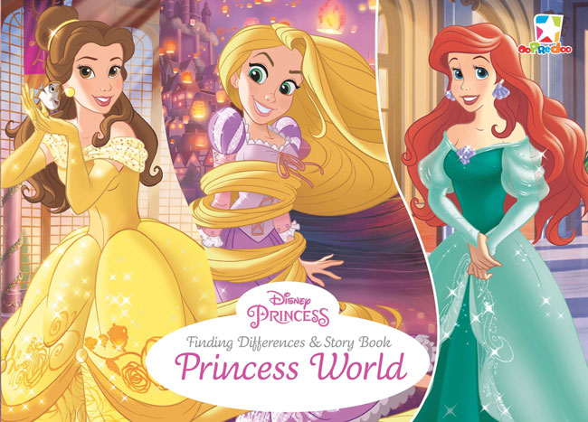 Finding differences & story book: Princess world