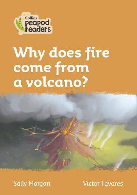 Why does fire come from a volcano?