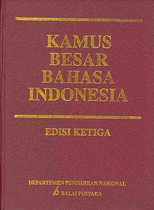 Kamus besar bahasa Indonesia :  edisi ketiga