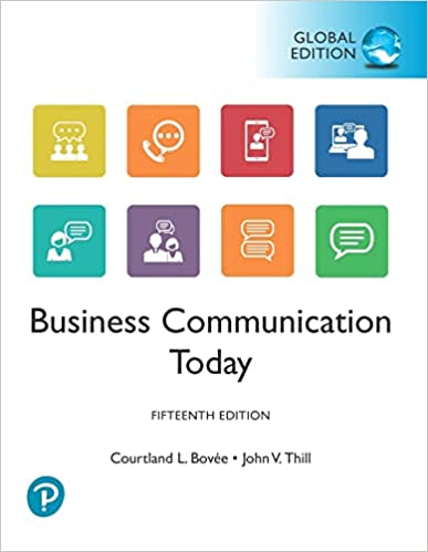 Business communication today - global edition - fifteenth edition