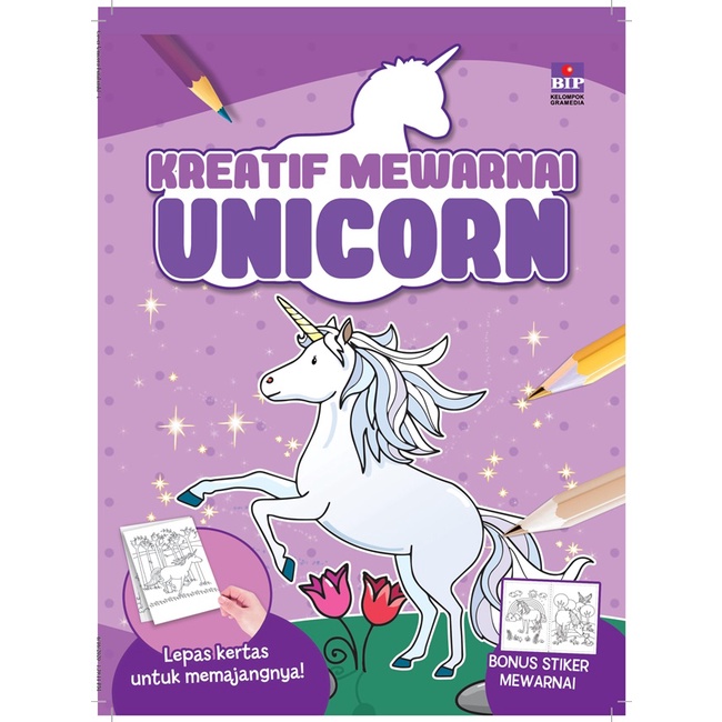 Kreatif mewarnai :  unicorn