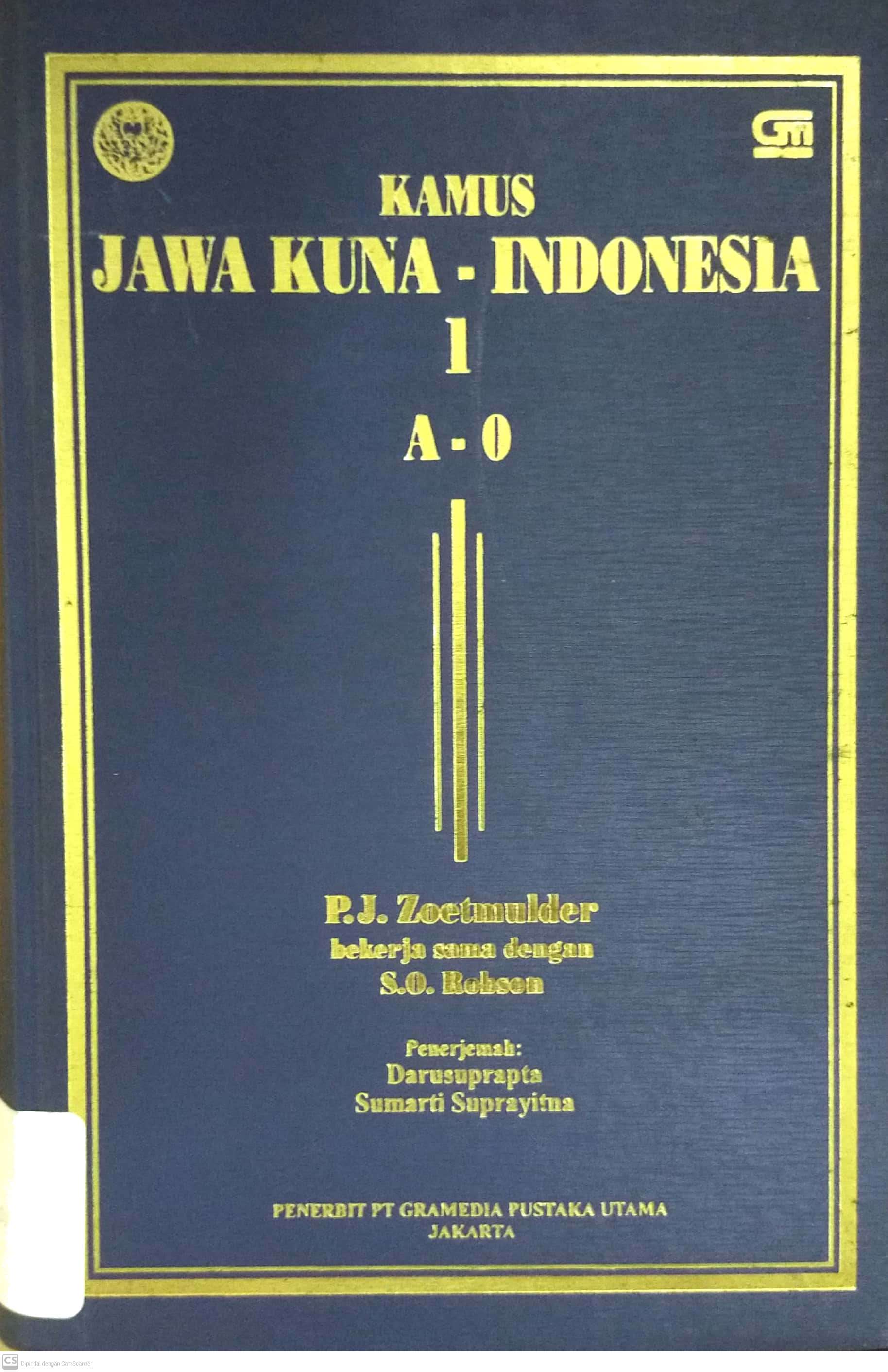 Kamus Jawa Kuna - Indonesia 1 A-O