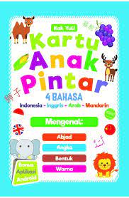 Kartu anak pintar 4 bahasa :  Indonesia, Inggris, Arab, Mandarin