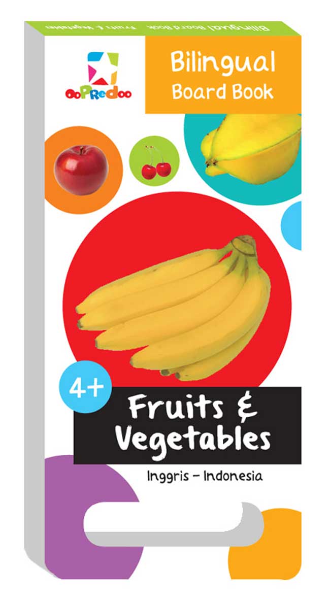 Bilingual Board Book :  Fruits & Vegetables 4+