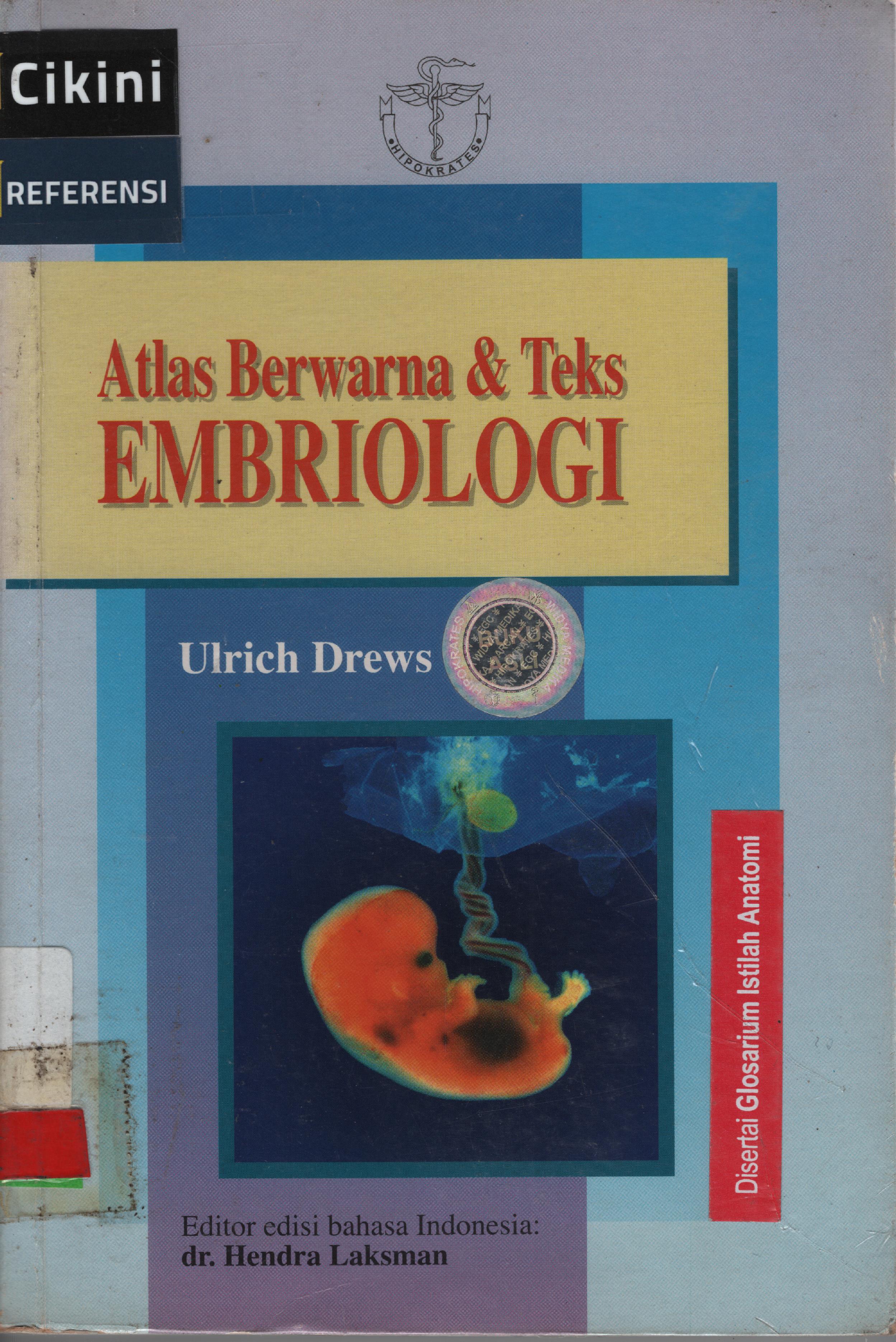 Atlas berwarna dan teks embriologi