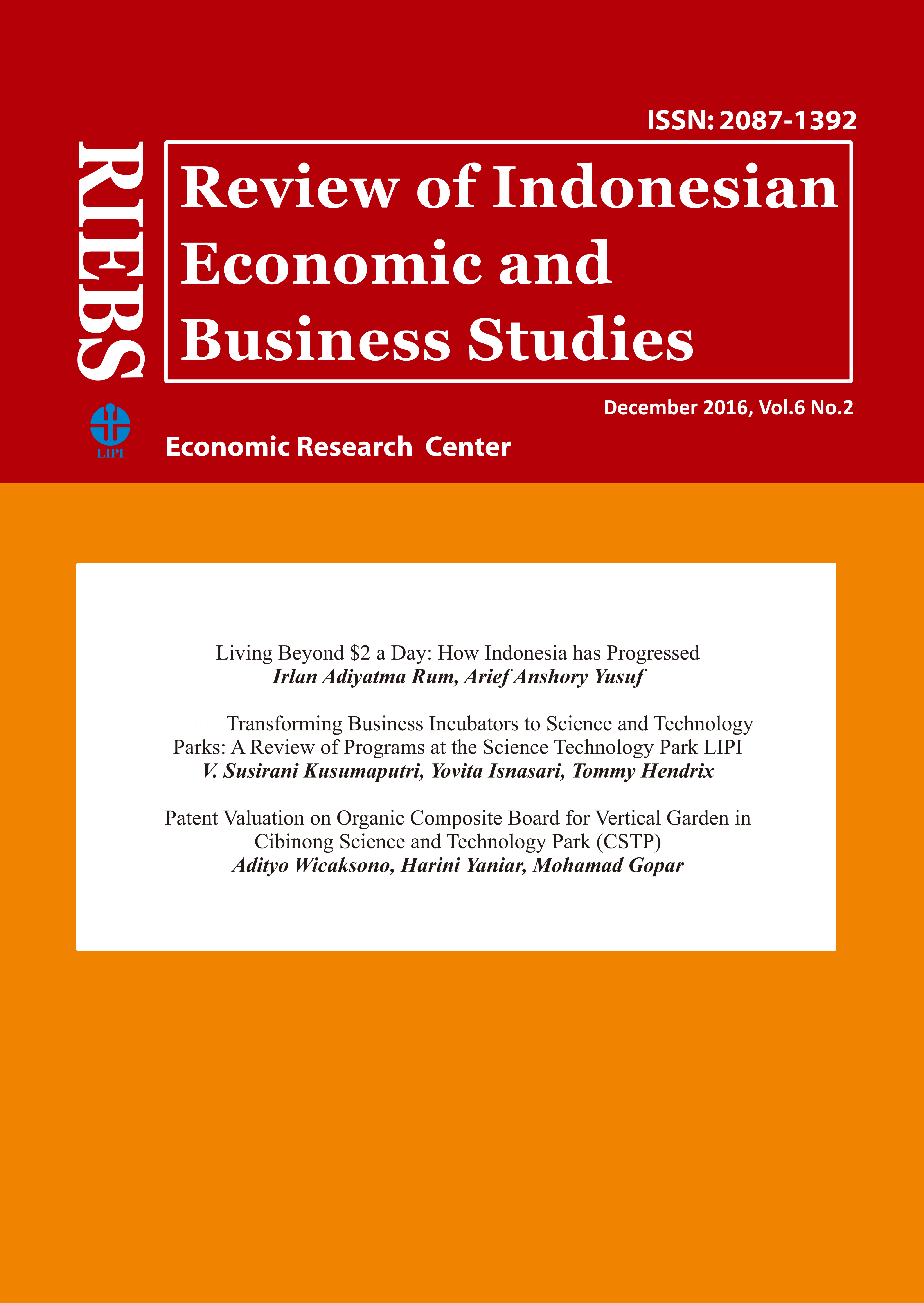 RIEBS : review of Indonesian economic and business studies
