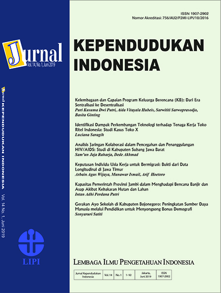 Jurnal kependudukan Indonesia