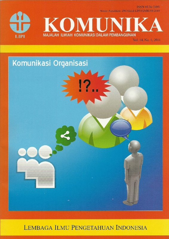 Komunika :  Majalah ilmiah komunikasi dalam pembangunan Vol. 14 No. 1 2011