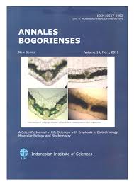 Annales bogorienses : new series a scientific journal in life sciences with emphasis in biotechnology, molecular biology, and biochemistery Vol.15, No.1