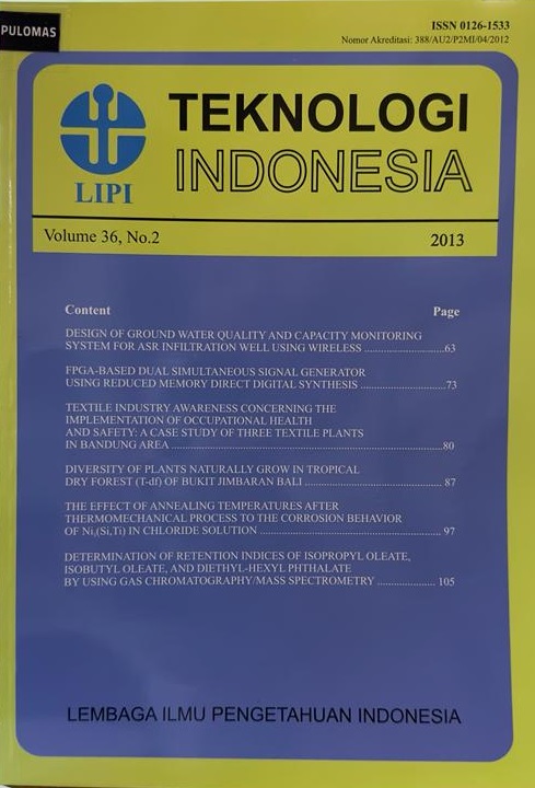 Teknologi Indonesia Vol. 36 No.2