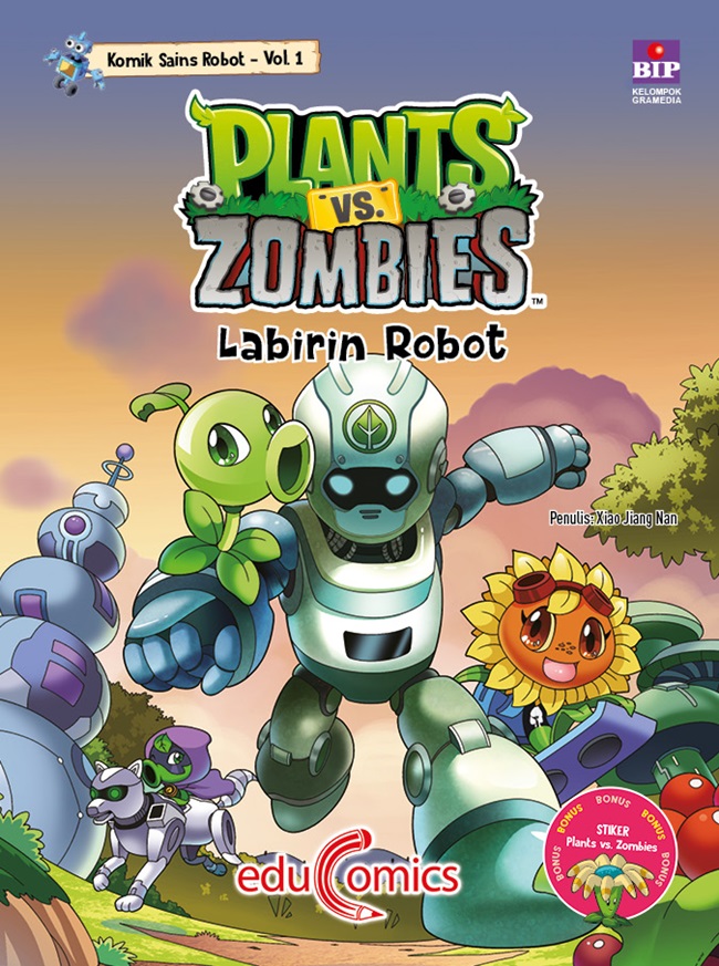 Plants vs zombies komik sains robot 1: labirin robot
