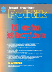 Jurnal Penelitian Politik :  Politik pemerintahan Susilo Bambang Yudhoyono