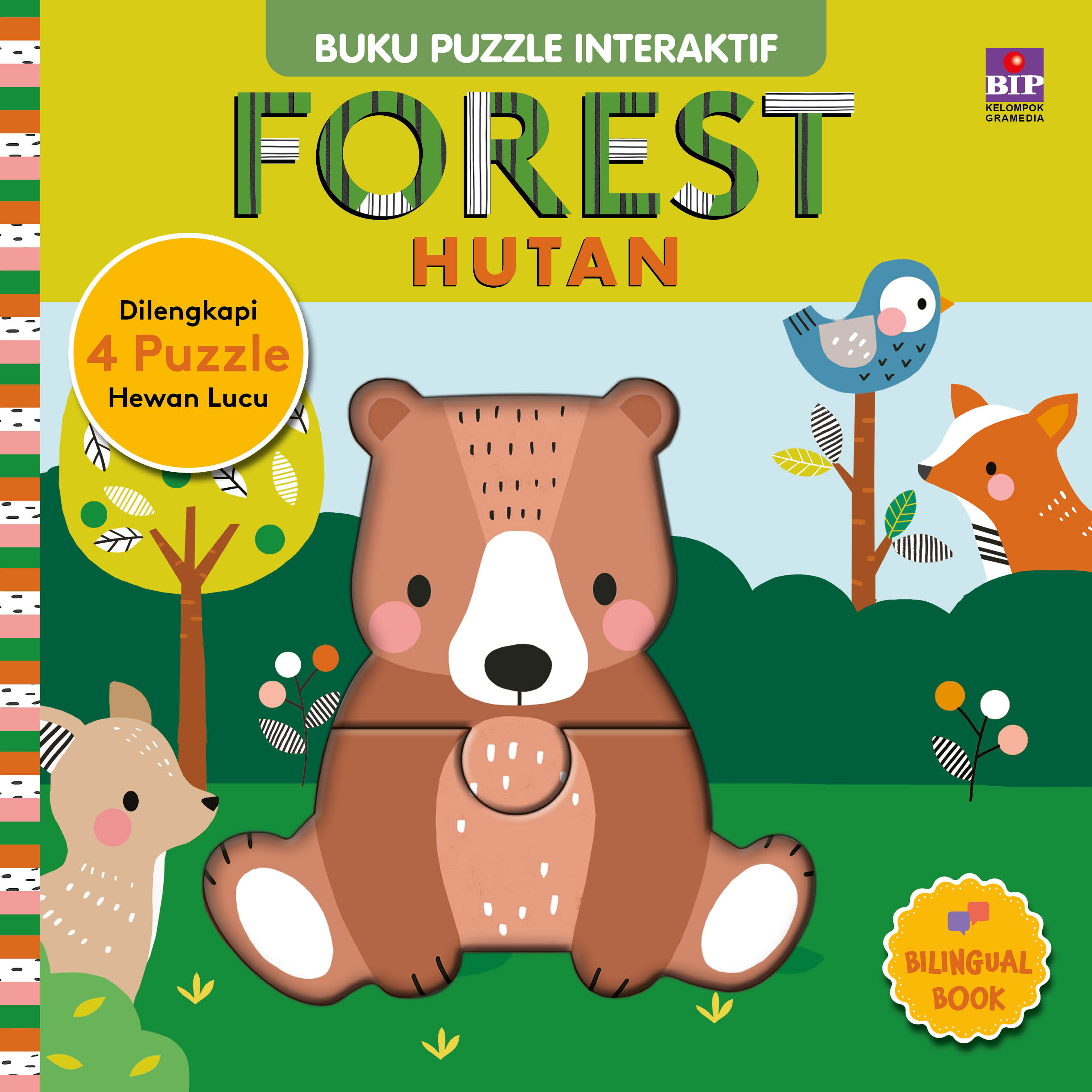 Buku puzzle interaktif : forest = hutan