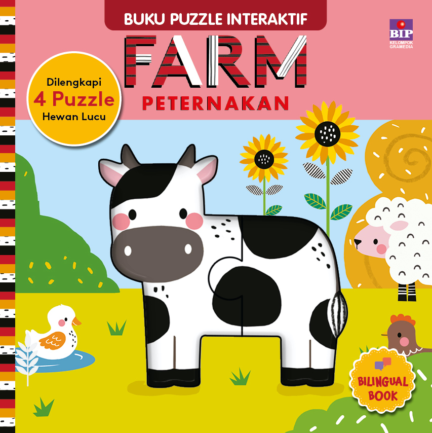 Buku puzzle interaktif : farm = peternakan