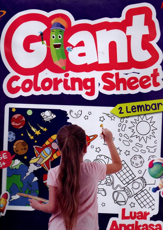 Giant coloring sheet : luar angkasa